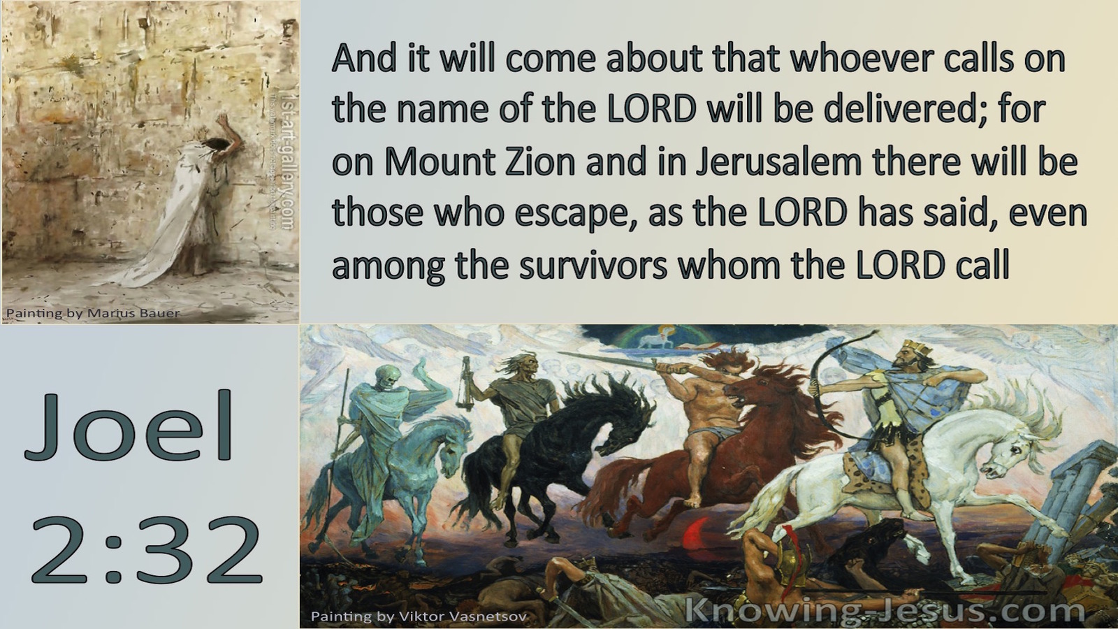 Joel  2-32 Whoever Calls On The Name Of The Lord (gray)
